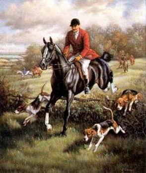 unknow artist Classical hunting fox, Equestrian and Beautiful Horses, 016. oil painting image